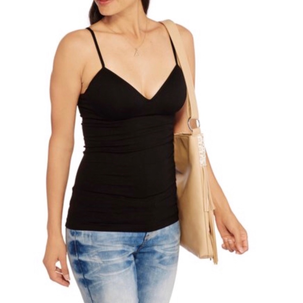 Black Seamless Camisole Size Large NWT
